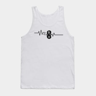 Gamer Heartbeat Controller Pulse Gaming Tank Top